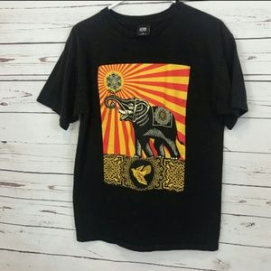 Obey Shirts Pyramid Face Graphic Tee Blue Medium Poshmark